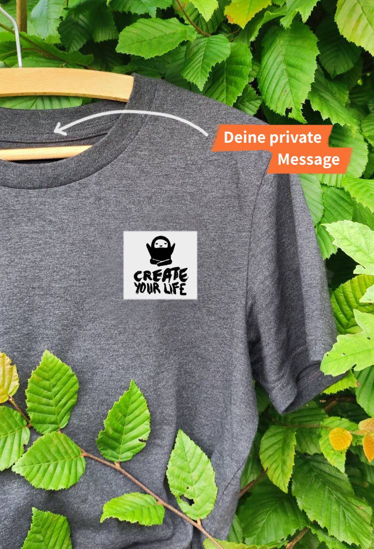 Achtsames Shirt mit Personalisierung